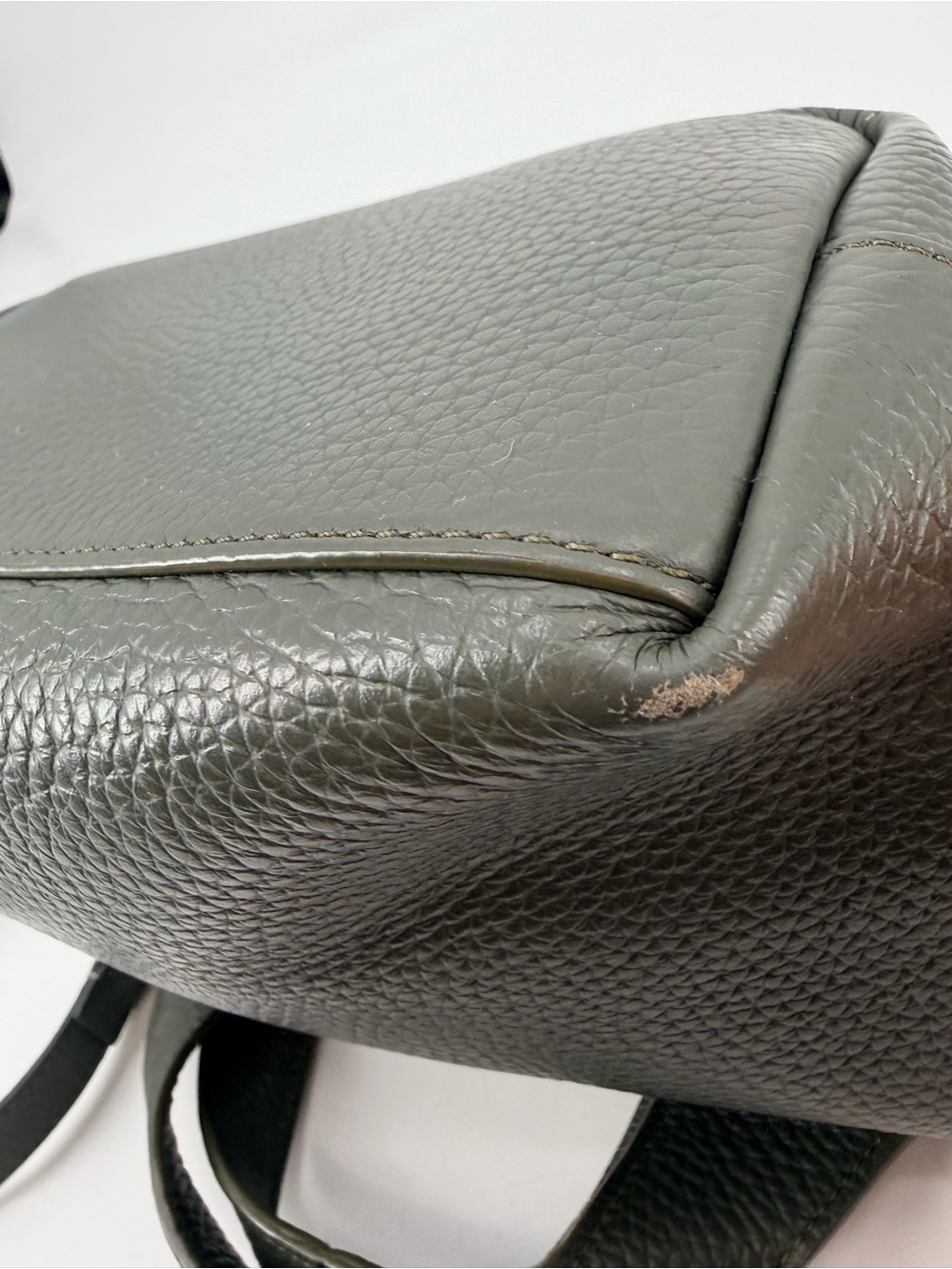 Cuyana Dark Olive Mini System Tote Bag + Crossbody Strap - Picture 6 of 9